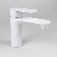 Смеситель для умывальника Atlas Mars MS0002203, подводка 50 см, белый, цинк