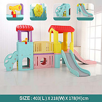 Игровой пластиковый комплекс "Принцесса" с двумя горками