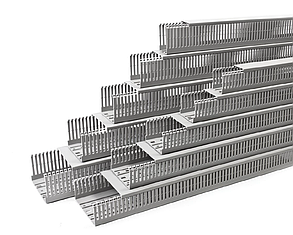 KKD 6080; Перфорированный короб с крышкой, 60x80 (ШxВ) Серый
