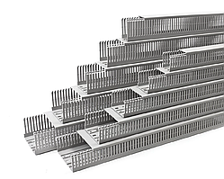 KKD 2580; Қақпағы бар перфорацияланған қорап, 25x80 (ШхВ) Сұр