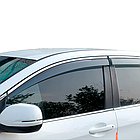 Ветровики, дефлекторы Geely Monjaro, прозрачные с хромом, фото 5