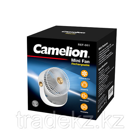 Перезаряжаемый мини-вентилятор CAMELION REF-001-CB (24S25086), фото 3