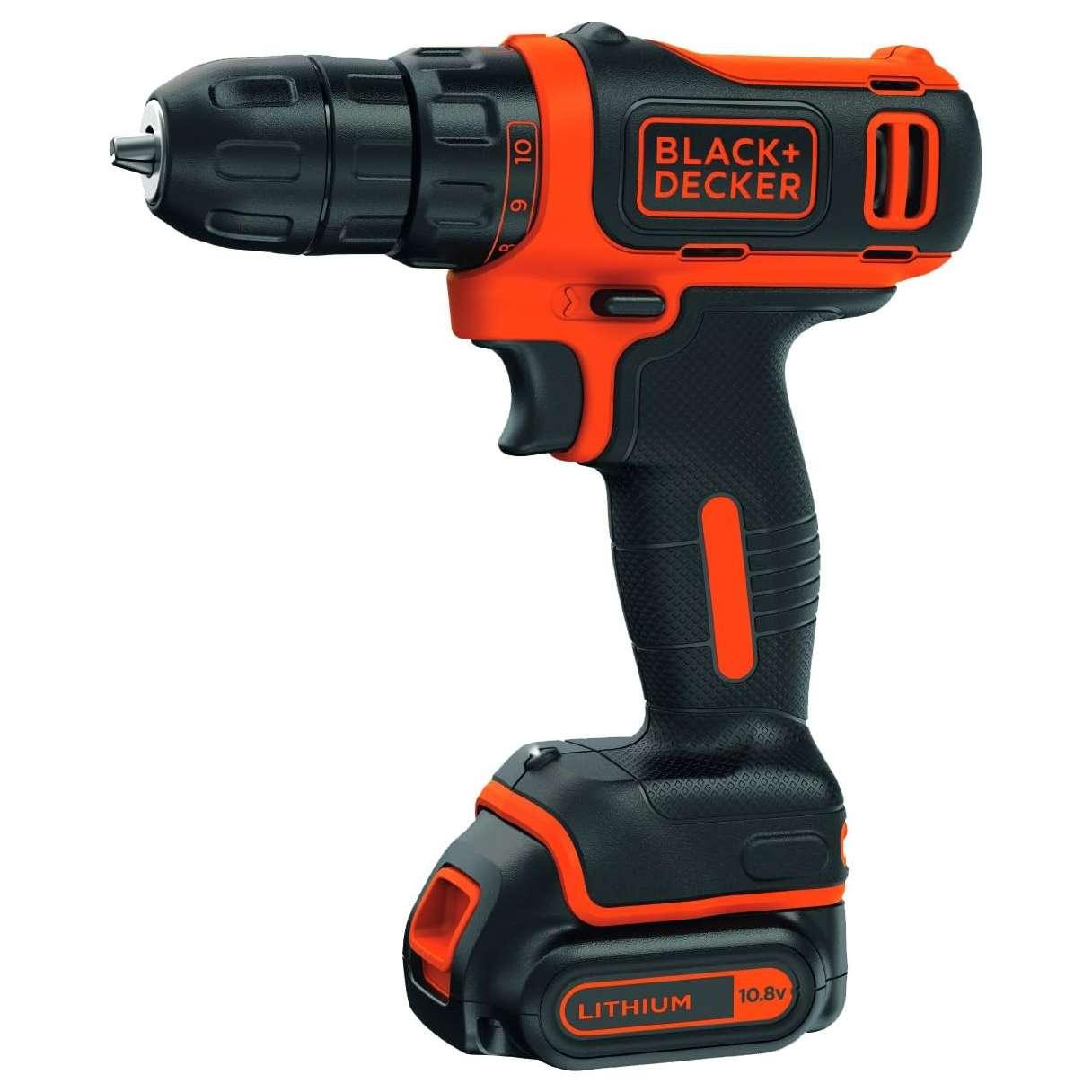 Аккумуляторная дрель-шуруповерт BLACK+DECKER 550об/мин BDCDD12B-QW
