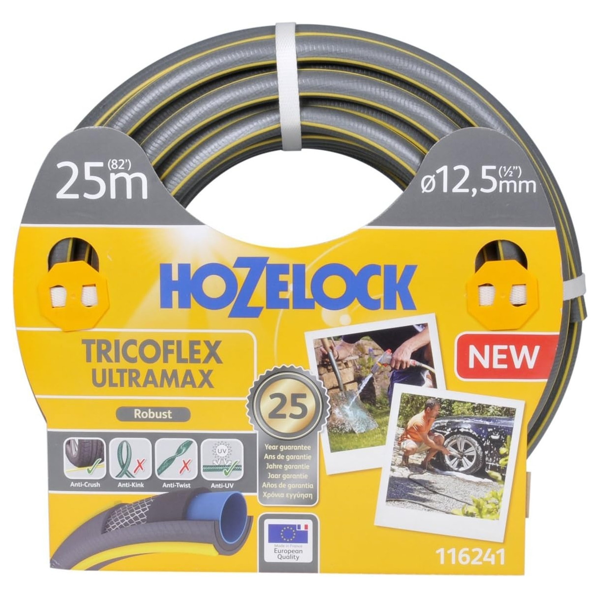Шланг садовый HoZelock "TRICOFLEX ULTRAMAX" 25м 12.5мм 116241, фото 1