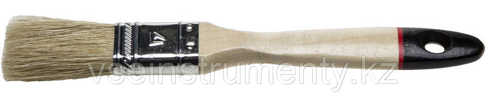 STAYER UNIVERSAL - EURO, 25 мм, 1″, светлая натуральная щетина, деревянная ручка, все виды ЛКМ, плоская кисть, фото 1
