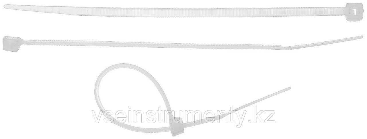 STAYER 2.5 x 150 мм, нейлон РА66, 75 шт, белые, хомуты-стяжки, Professional (3785-15), фото 1