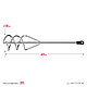STAYER 80 х 400 мм, шестигранный хвостовик, оцинкованный, миксер для песчано-гипсовых смесей (06015-08-40), фото 2