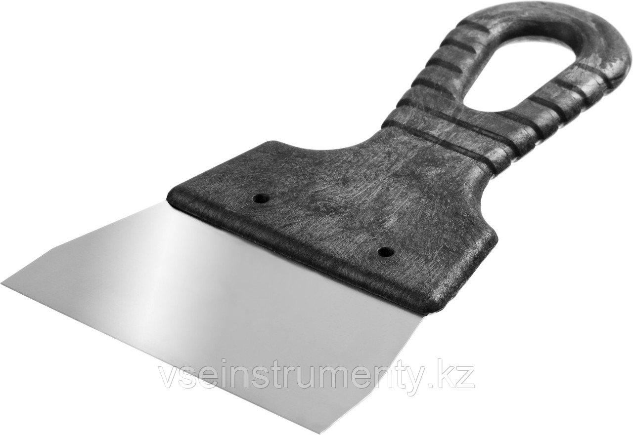 СИБИН 100 мм, пластиковая ручка, нержавеющий, шпатель (10079-100), фото 1