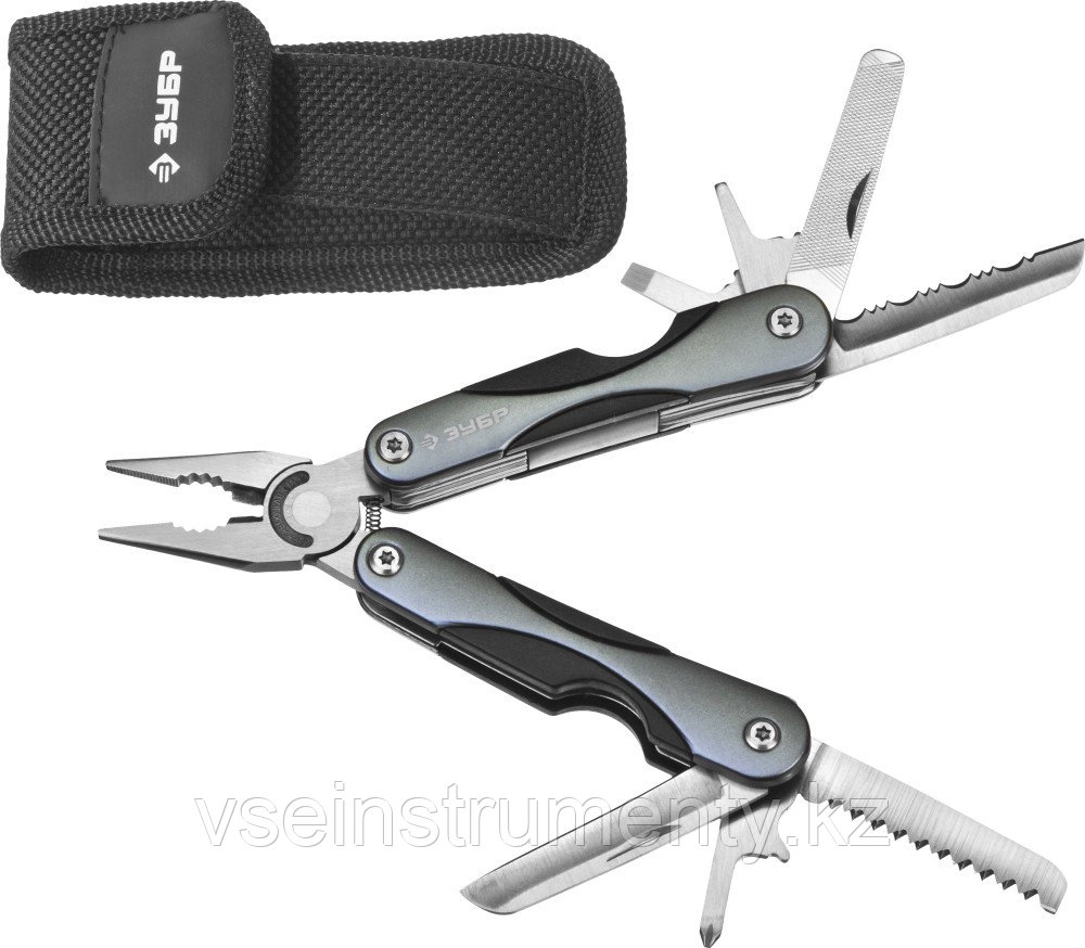 ЗУБР 10 в 1, мини, мультитул, многофункциональный инструмент (47750), фото 1