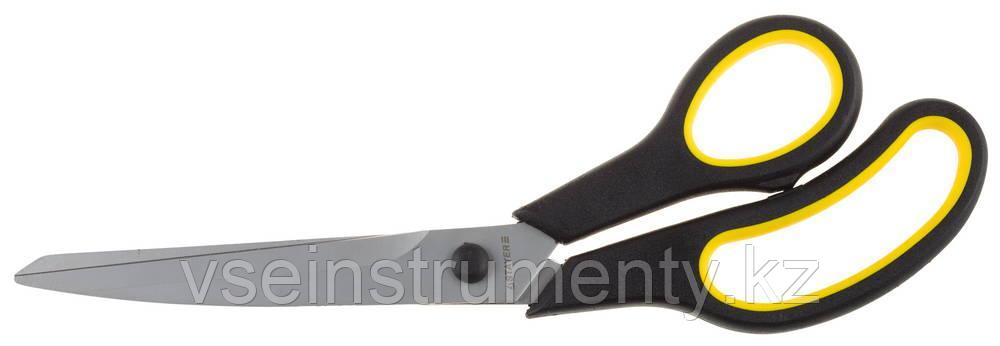 STAYER 245 мм, изогнутые двухкомпонентные ручки, хозяйственные ножницы (40466-24), фото 1