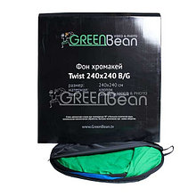 GreenBean Фон хромакей Twist 240 х 240 B/G