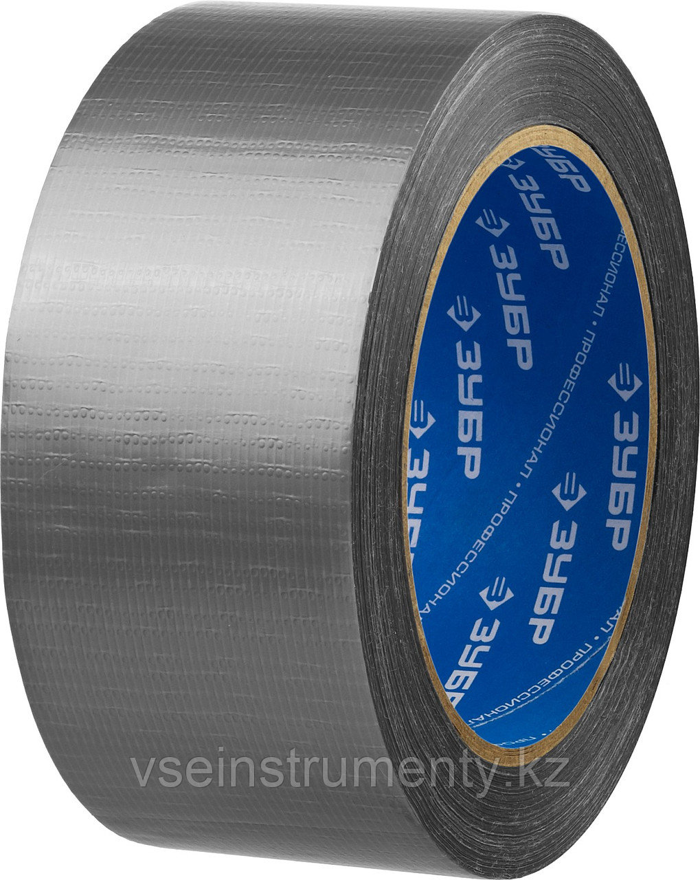 ЗУБР 48 мм, 25 м, серая, на тканевой основе, универсальная армированная лента, Профессионал (12090-50-25), фото 1