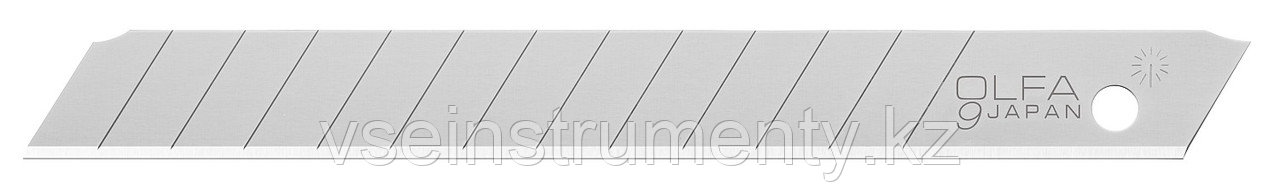 OLFA 9 мм, 10 шт, в боксе, сегментированные лезвия (OL-ASB-10), фото 1
