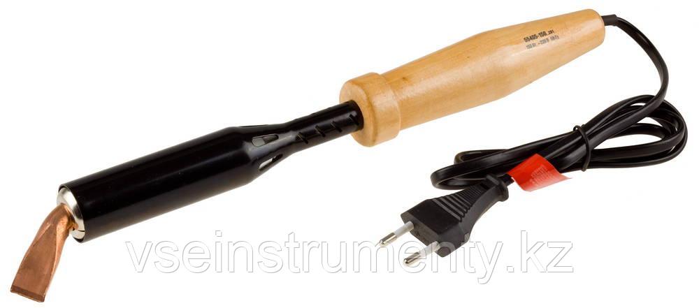 ЗУБР 150 Вт, клин, электропаяльник для лужения с деревянной рукояткой (55405-150), фото 1
