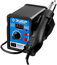 Паяльная станция термовоздушная ЗУБР "ПРОФЕССИОНАЛ", цифровая, 100-500°C, шаг 1°C, 120л/мин, 650Вт, 3 насадки, фото 4