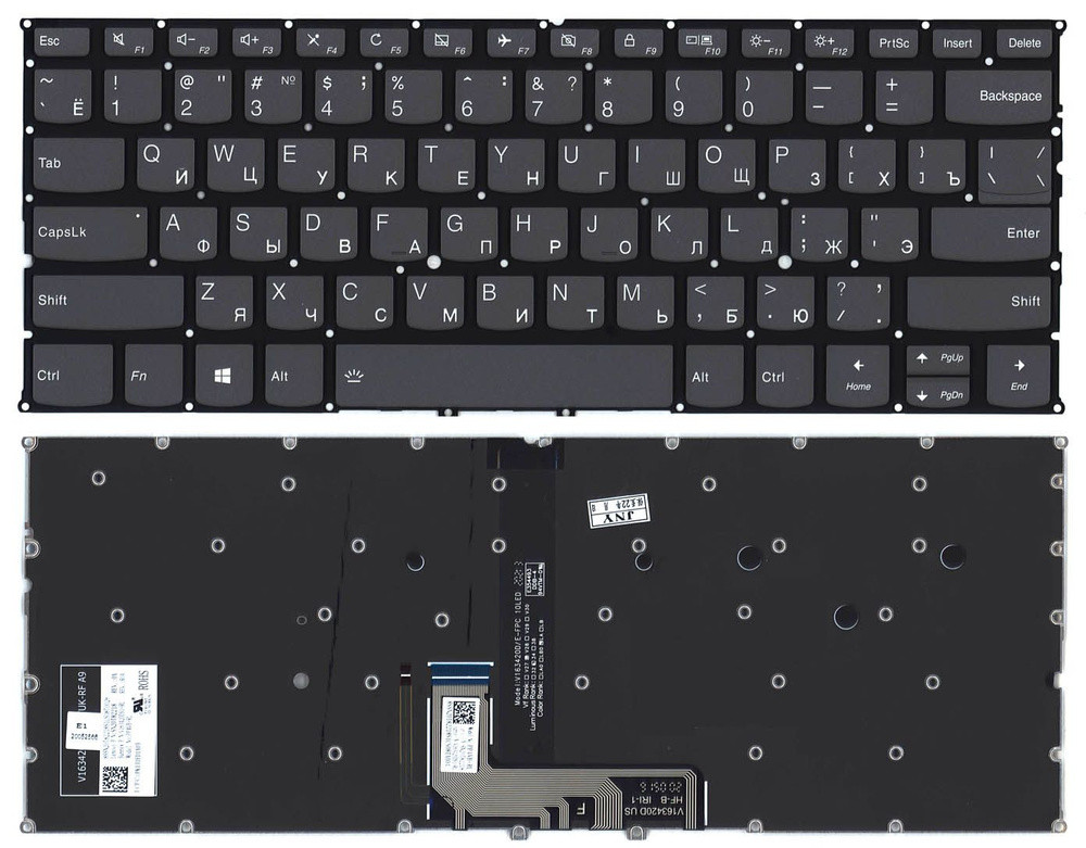 Клавиатура на ноутбук Lenovo Yoga C940-14, C940-14IIL RU с подсветкой ...
