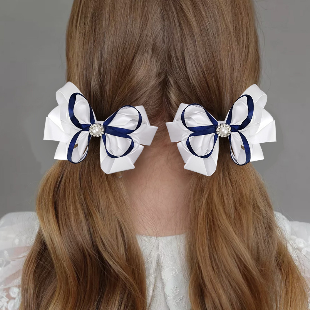 Школьные бантики на резинке 2шт средний вид 6