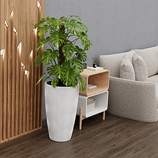 Кашпо "Флэйм" 42 л со вставкой, белый М8884, фото 5