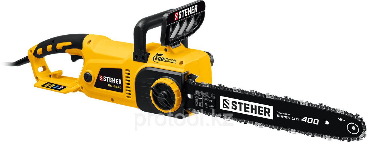 STEHER 2600 Вт, 40 см шина, электрическая цепная пила