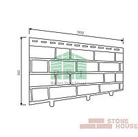 Фасадная панель акриловая Stone House S-Lock Клинкер (балтик магма), фото 2