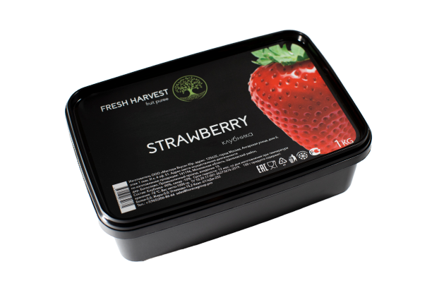 Замороженное пюре КЛУБНИКА, упаковка 1 кг