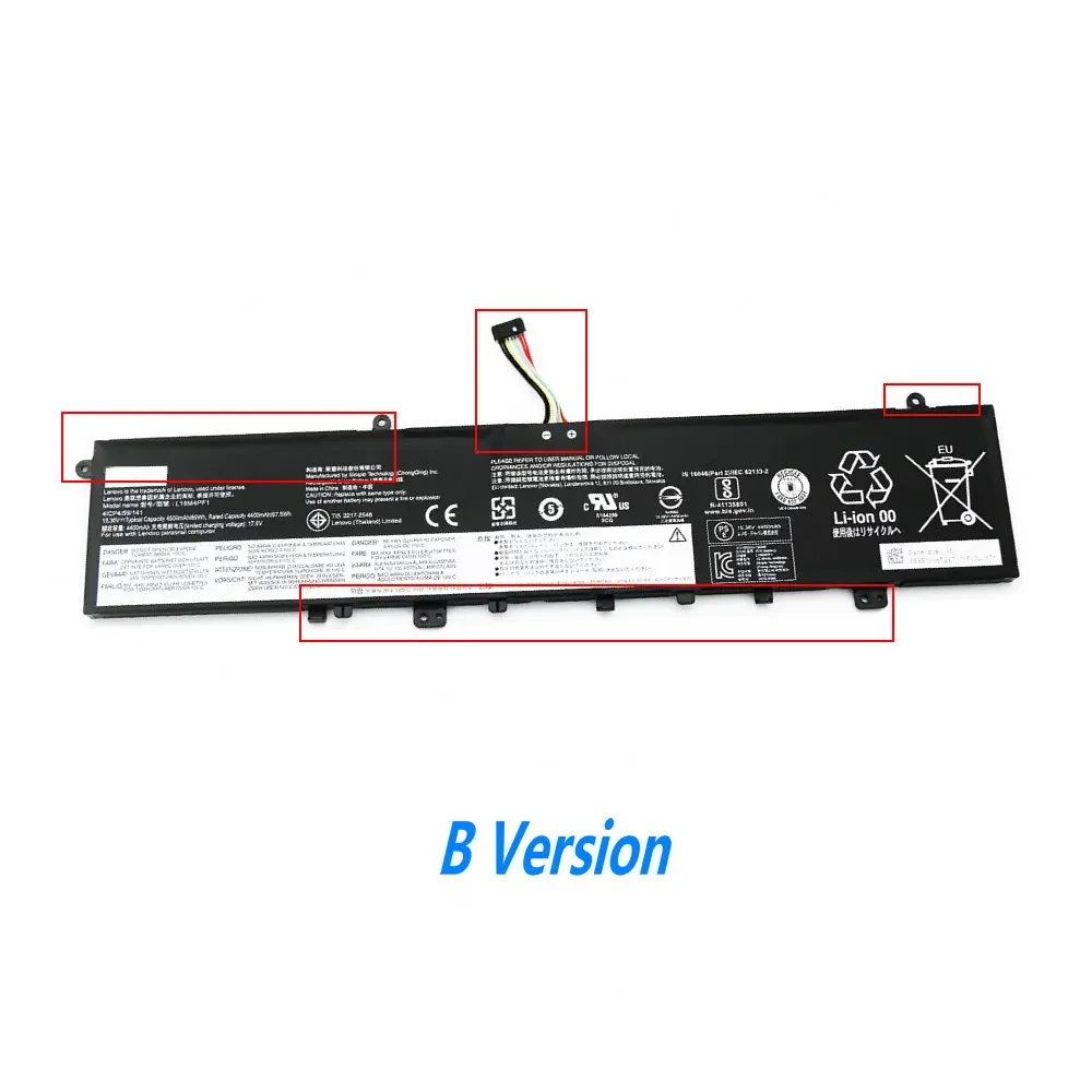 Аккумулятор для Lenovo Yoga 9-15IMH5, L18M4PF1, Тип B