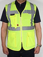 Сеточный легкий сигнальный жилет, огнеупорный "KAZAT"