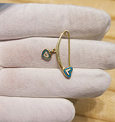 Брошь - булавка "Сердце"