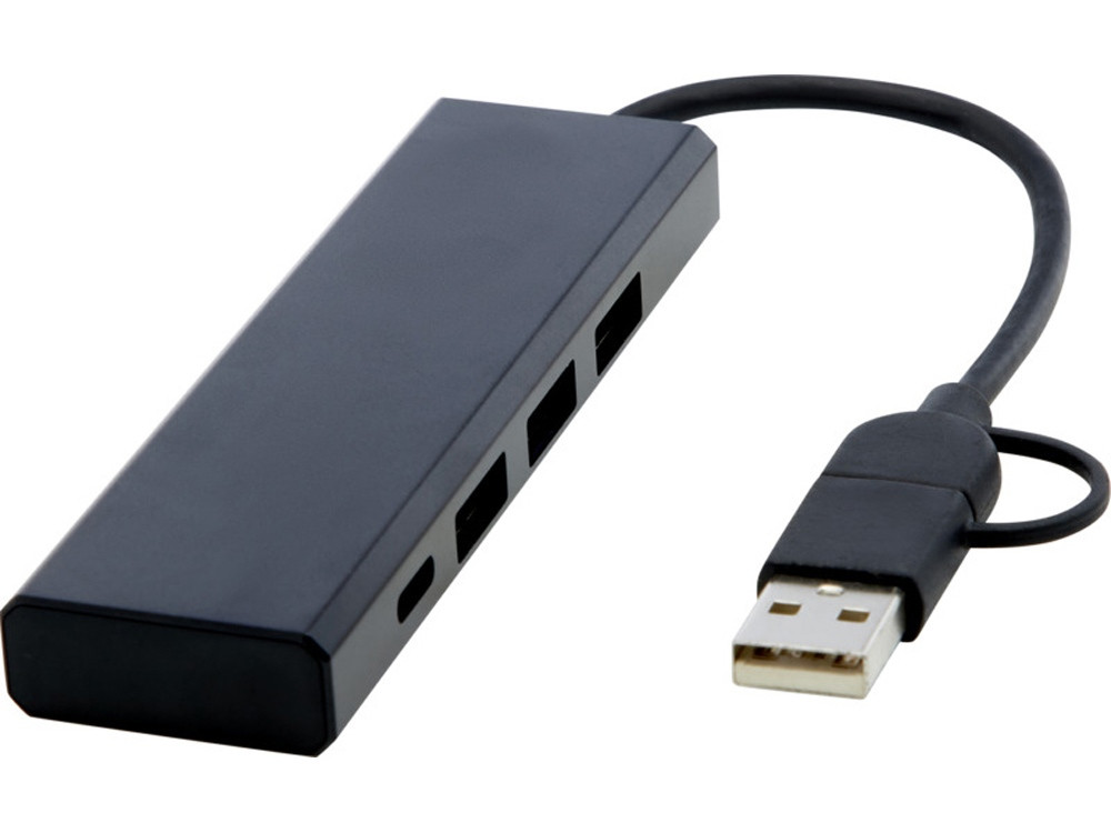 Концентратор USB 2.0 «Rise», черный