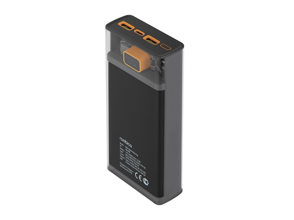 Внешний аккумулятор «NEO Steam Max», 20000 mAh, серый