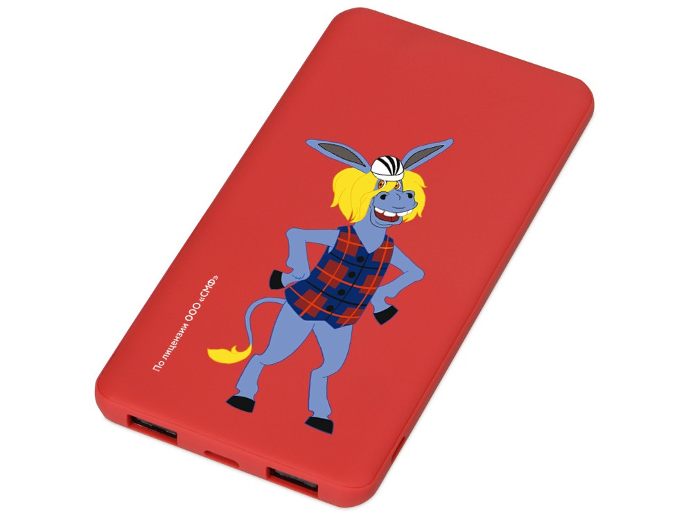 Внешний аккумулятор «Бременские музыканты», 5000 mAh, красный