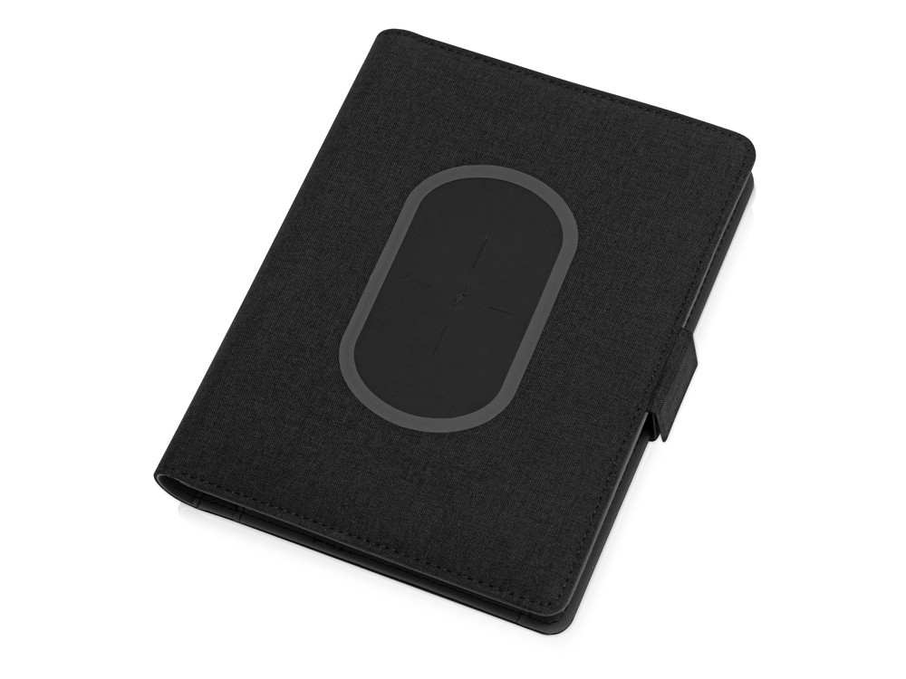 Органайзер с беспроводной зарядкой «Powernote», 5000 mAh, темно-серый