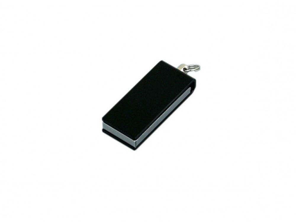 USB 2.0- флешка мини на 8 Гб с мини чипом в цветном корпусе, черный