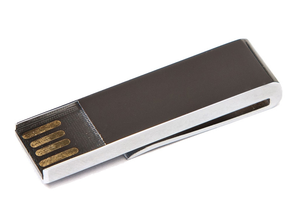 USB 2.0- флешка на 8 Гб в виде зажима для купюр, серебристый