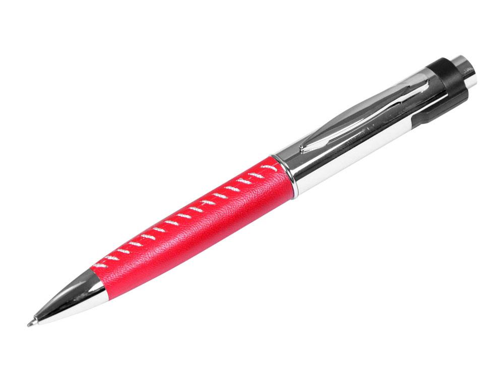 USB 2.0- флешка на 8 Гб в виде ручки с мини чипом, красный/серебристый