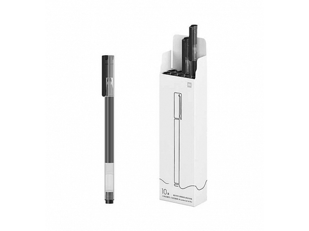 Ручка гелевая «Mi High-capacity Gel Pen», 10 шт., черный матовый