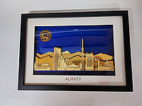 Рамка - Плакетка достопримечательности Алматы