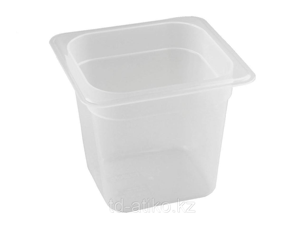 Гастроемкость 1/6 h=150 мм. 2,2 л. п/п прозрачная /1/8/