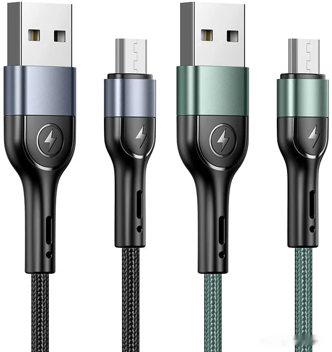 Кабель USAMS MicroUSB U55 US-SJ450 1m Black