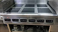 Индукционная плита шестиконфорочная профессиональная .