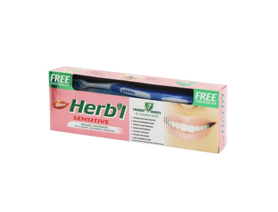 Зубная паста для чувствительных зубов (Sensitive DABUR), 150 г.+зуб.щетка
