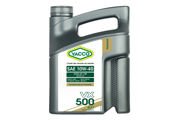 Масло моторное YACCO VX 500 10W-40 4л. (3031)