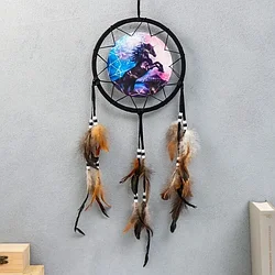 Ловец снов Черный единорог - поверь в мечту, 20 см.