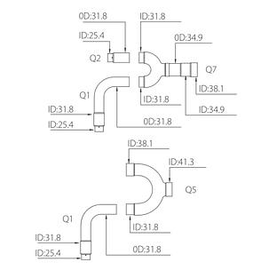 Разветвитель FQZHW-03N1D для трёх наружных блоков с тепловым насосом Midea, фото 3