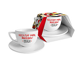 Чашка с блюдцем,с рисунком