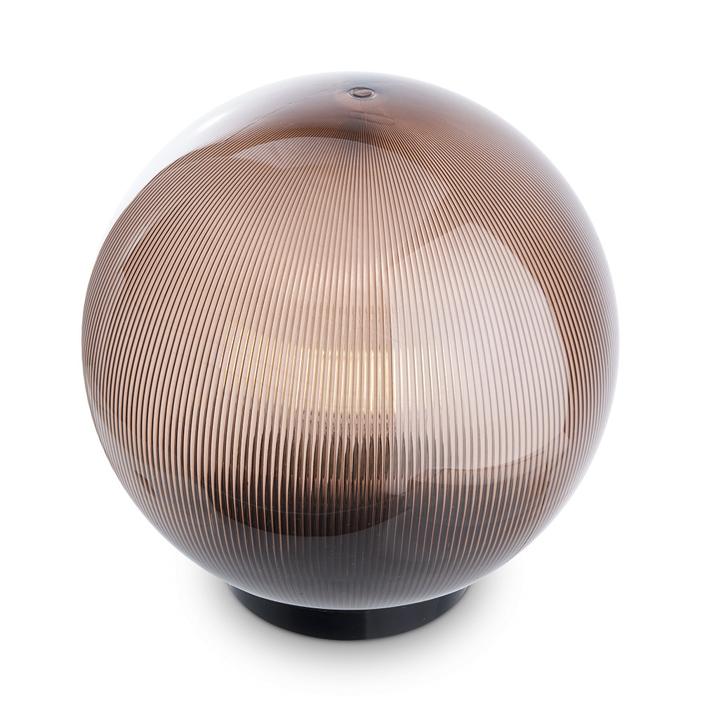 Светильник садово-парковый Feron НТУ 02-60-255 шар ПМАА E27 230V, призма дымчатый, фото 1