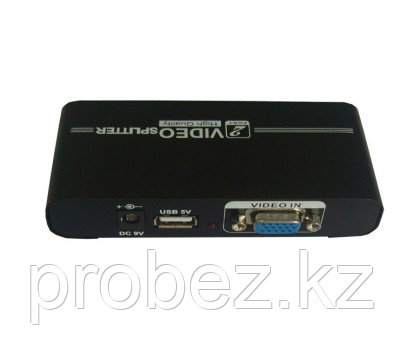 Сплиттер VGA splitter 2 port High Resolution 1920 x 1440 Support 550MHz + Power Supply 102A