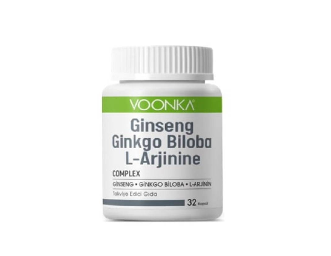 Комплекс для мужчин Ginseng, Ginkgobiloba, L-arginine Voonka 32 капсулы