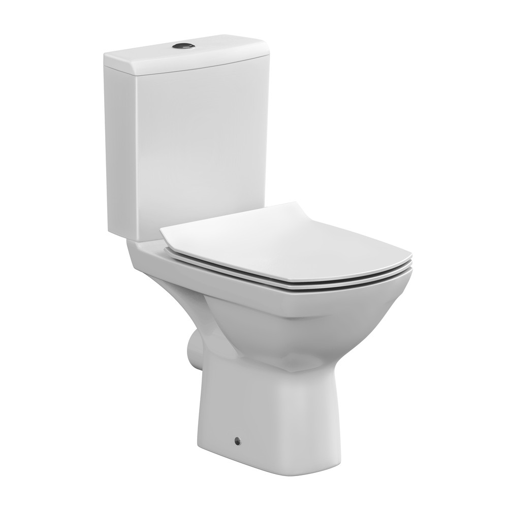 Унитаз-компакт напольный Cersanit PARVA Clean On 011 3/6 DPL EO белый (S-KO-PA011-3/6-COn-DL-w)