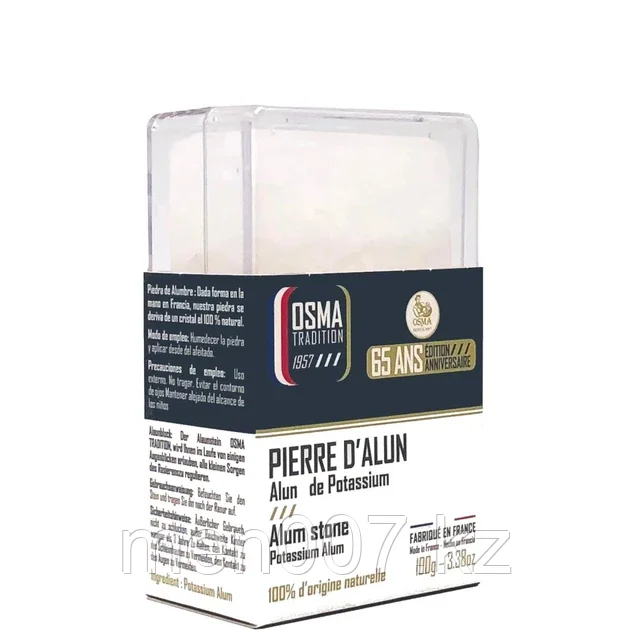 PIERRE D'Alun Post Shave Alum Stone OSMA  кровоостанавливающий квасцовый камень (алунит)100 гр.